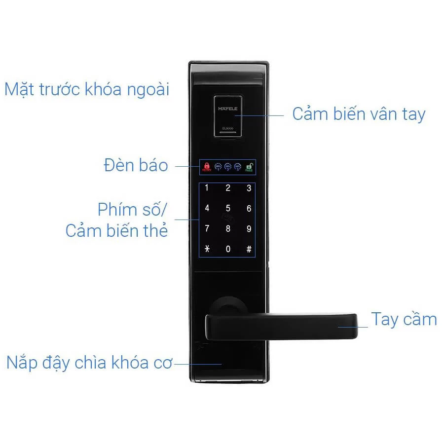 Khóa điện tử EL9000 – TCS (Không bao gồm Pin)