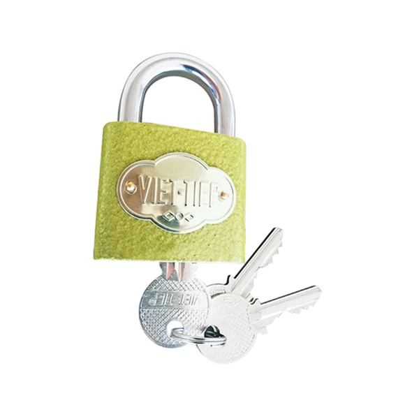 Khóa treo gang bấm sơn vân búa 01521