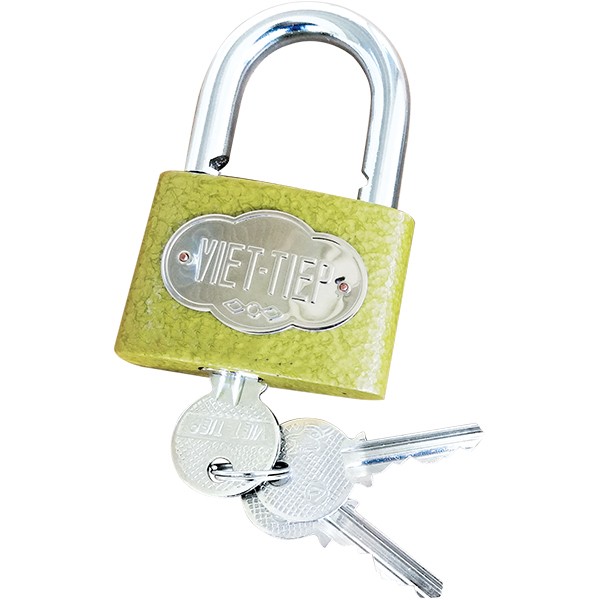 Khóa treo gang bấm sơn vân búa 01621