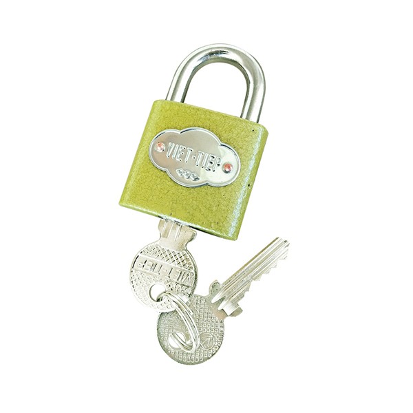 Khóa treo gang bấm sơn vân búa 01383