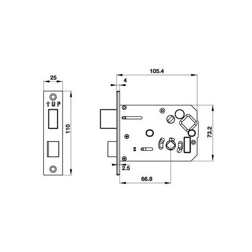 Khóa điện tử Hafele EL7800-TCS (Không bao gồm Pin)