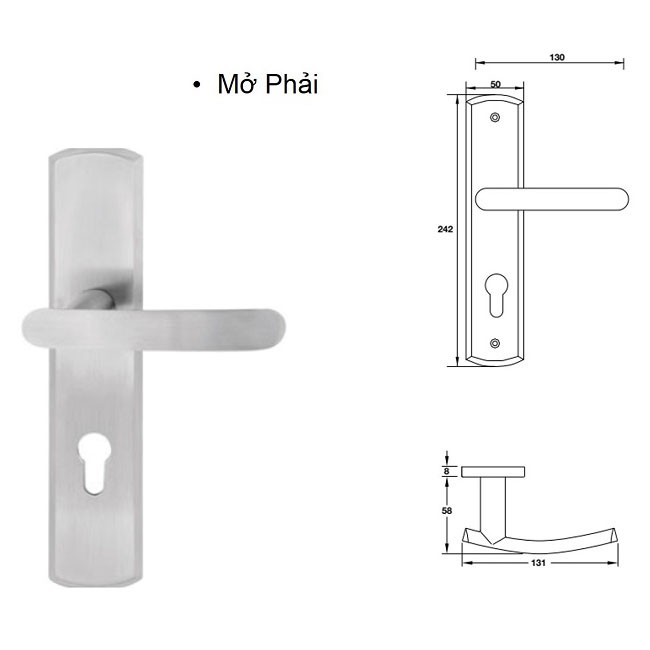 Tay nắm gạt đế dài Hafele 903.98.462