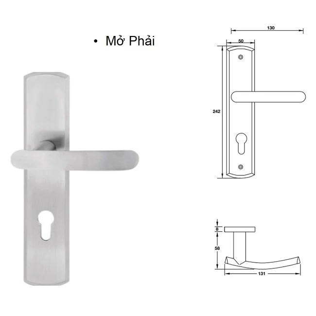 Tay nắm gạt đế dài Hafele 903.98.462