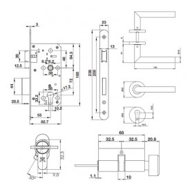 Khóa Phân Thể DIY Hafele 499.63.802