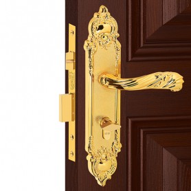 Khóa cửa thông phòng đồng 04319